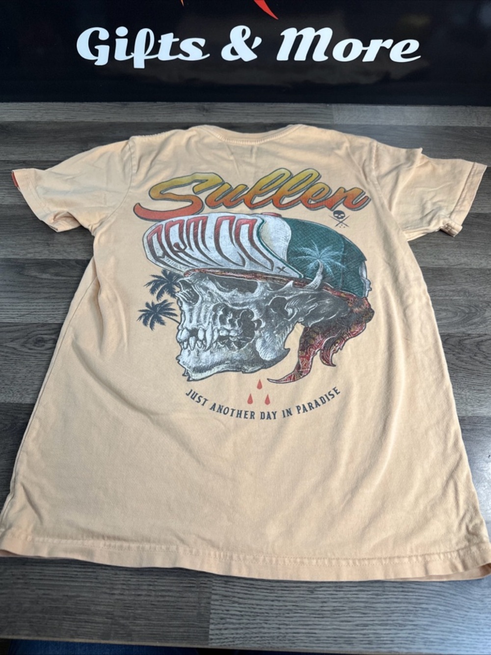 Sullen Short-Sleeve Graphic Tee in Light Orange.